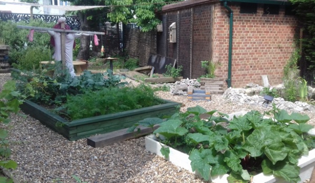 Students build a tranquil garden for their school!