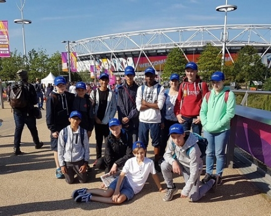 Young athletes watch the best of the best at the IAAF World Athletics Championships!