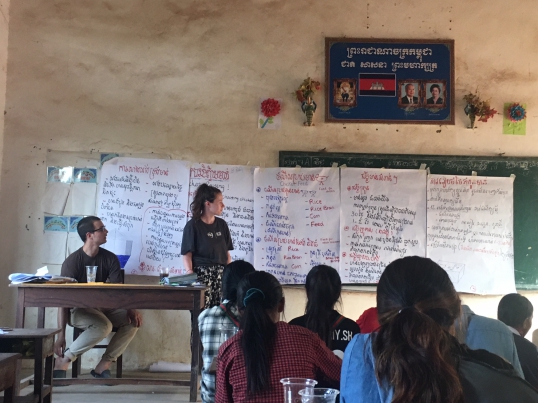 Alice volunteered as a team leader for a sustainability project in Cambodia