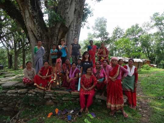 Volunteer educates Nepalese women on the warning signs of breast cancer