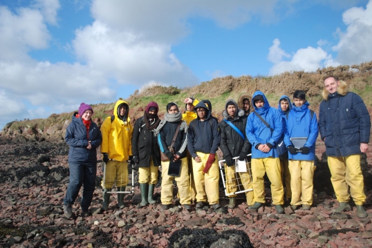 A-Level Biology students visit sand dunes and beaches in Wales