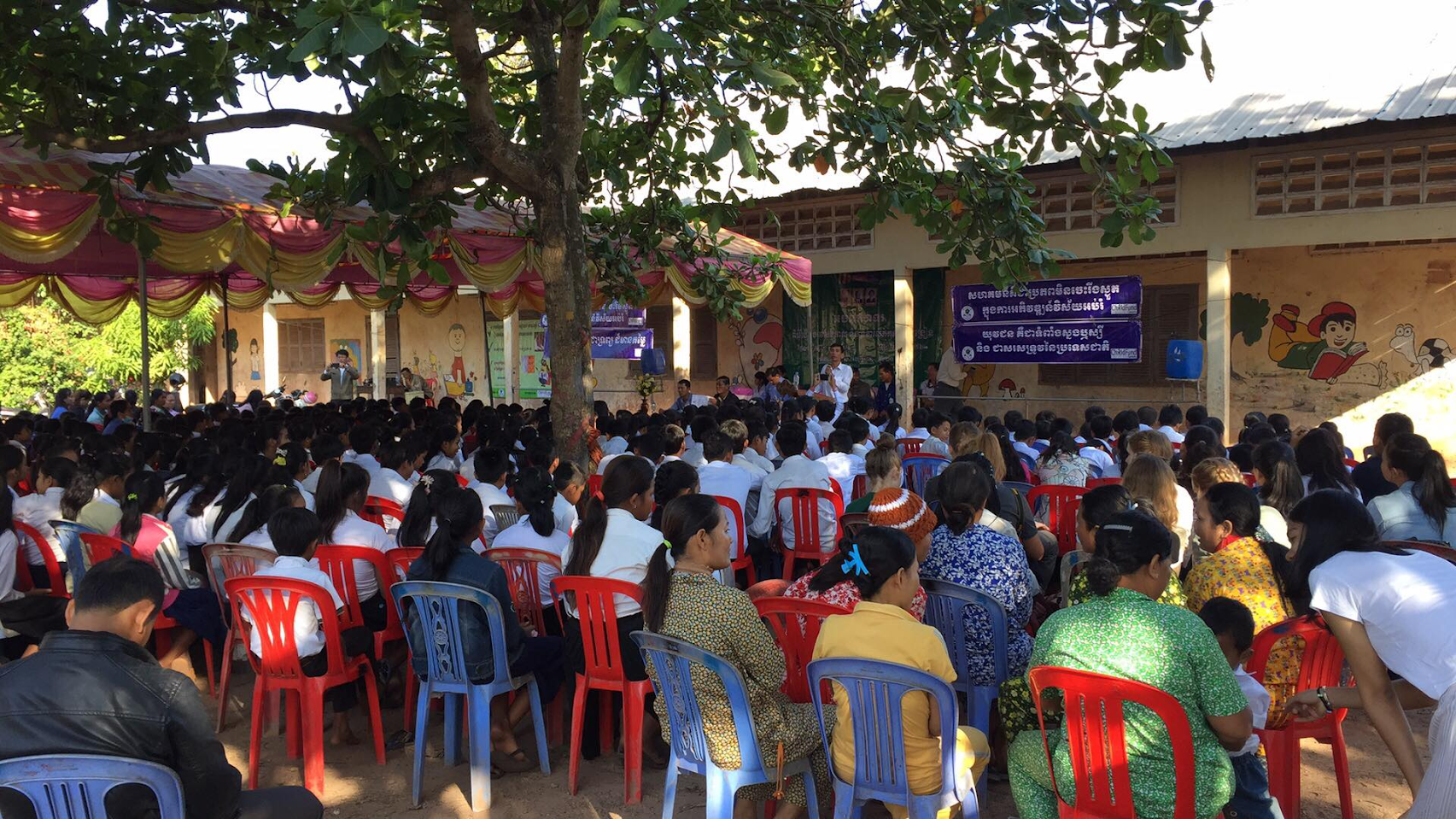 Ted raises awareness on the importance of education in Cambodia