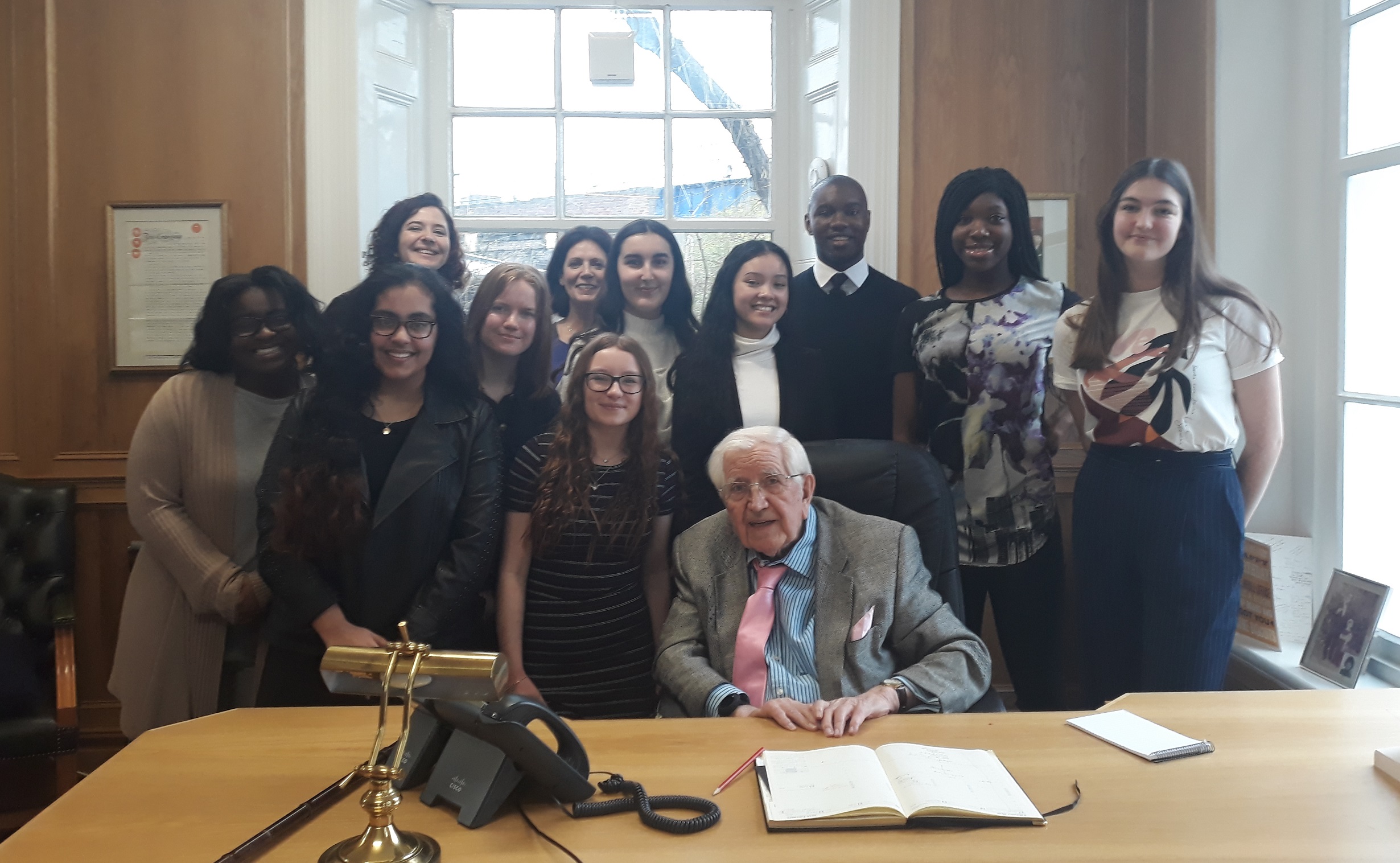 Speak Out alumni meet Sir Jack at training day