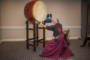 A demo of taiko drums