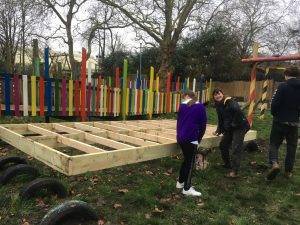 Work in progress: young people help to build the seesaw