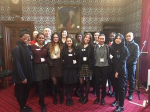 The group with MP Andy Slaughter.