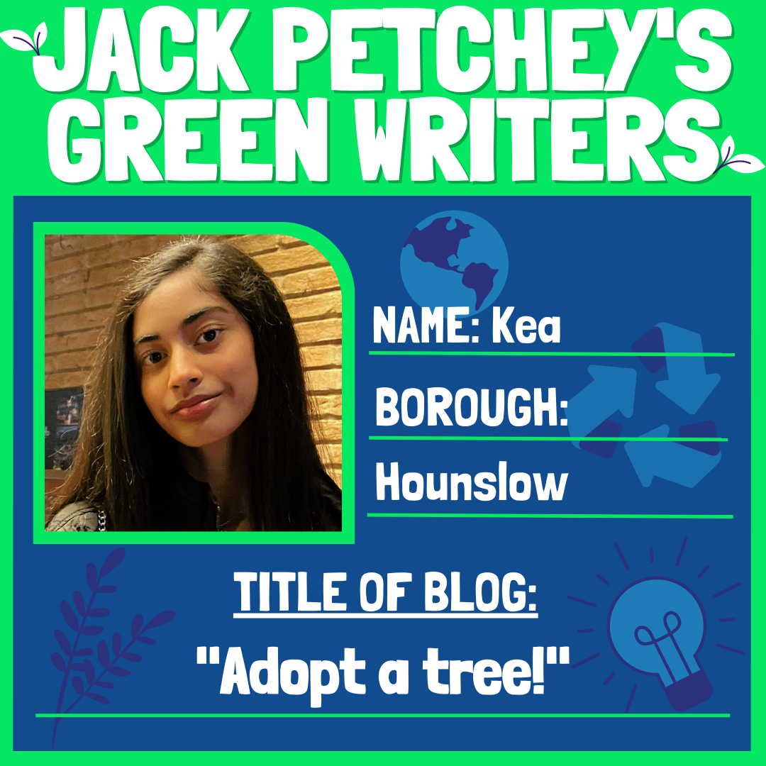 “Adopt a tree!” says a Jack Petchey Environmental Winner