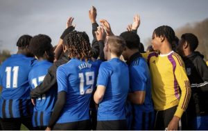 A union of all the players at the end of the match.