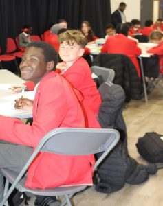 Students from City London Academy Highgate Hill at the Creative Writing workshop